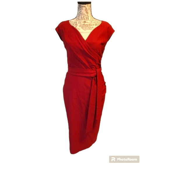 NWT! Retro Bodycon Maroon Dress Size M - Picture 1 of 5